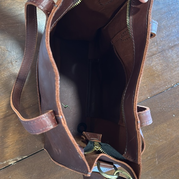 Leather laptop tote - Picture 2 of 2